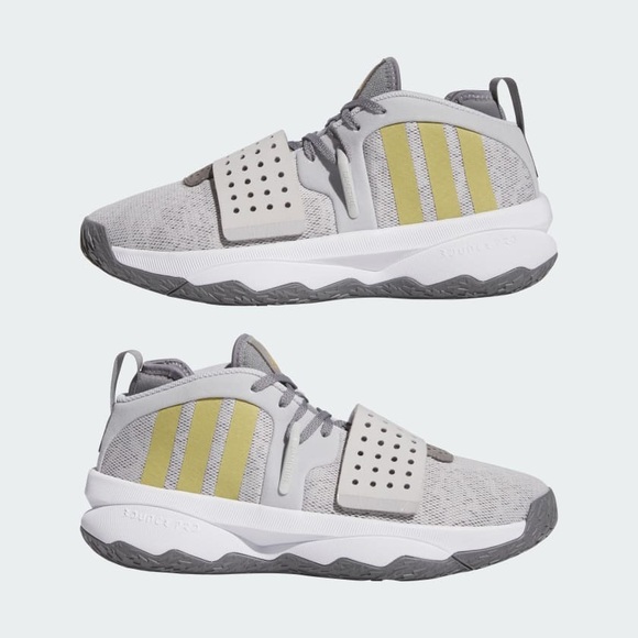 adidas Dame Basketball Shoe Men's Light Gray/Gold New without Box size 11 - Picture 12 of 16